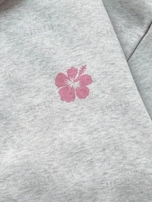 SHEIN Sparklyn Teen Girl Long Sleeve Fleece Fall Clothes Sweet Cute Cherry Pattern Pink Zip-Up Jacket With Thermal Lining, Warm Sweatshirt For Autumn/Winter - Grey - View 6
