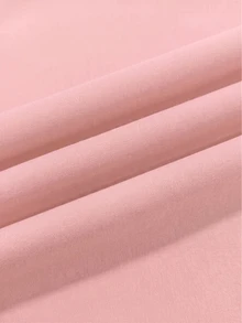 Cévolie 女款時尚休閒優雅浪漫度假印花鈕扣洋裝 - 粉色 - 查看 8