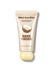 Slow Sunday Coconut Hand Cream, Fragrant, For Dry Hands, Hand Care Cream, Hydrating & Moisturizing, Soothing Skin, Deep Nourishment, Travel Size, With Multiple Plant Oils, Suitable For Summer, Y2K, Ideal For Party, Halloween - Apricot - View 7