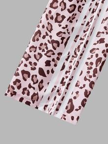 SHEIN 2pcs/Set Teen Short Sleeve & Long Pants Outfit, Pink Bow Ribbon, Suitable For Spring/Summer, Sports & Commute - Pink - View 4