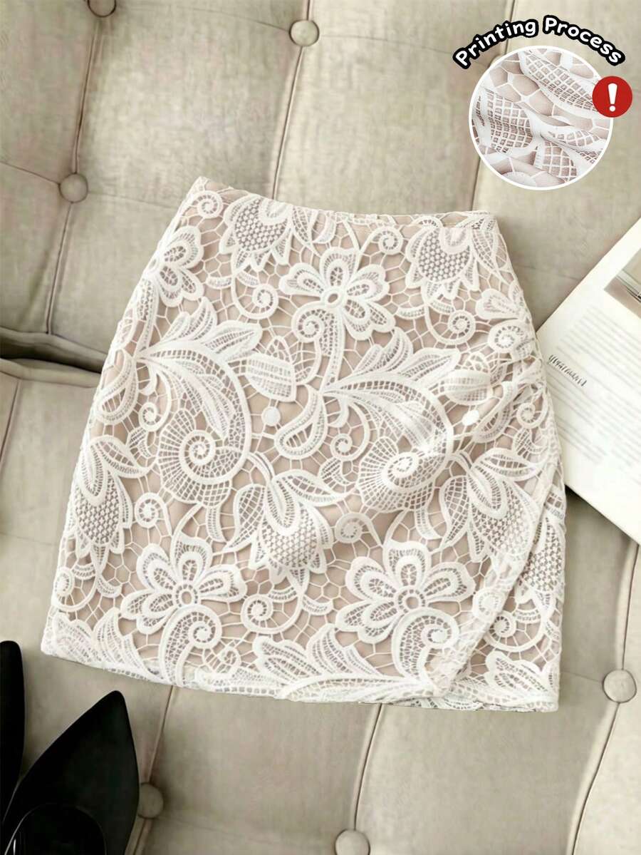 GlowEve 女款夏季黑色波點印花抓皺設計優雅短款貼身裙，適合生日禮物、約會、派對、節慶、音樂活動、雞尾酒會、旅行、海灘、度假，夏季時尚必備，獨特設計，百搭時尚 - 杏色 - 查看 1