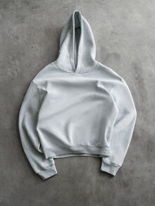 PAVTROS Men's Floral Embroidered Long Sleeve Casual Hoodie - Grey - View 4