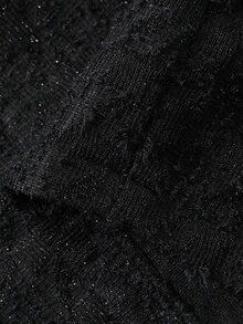 DAZY 女款純色彈性高腰緊身短版灰色夏季短褲 - 黑色 - 查看 6