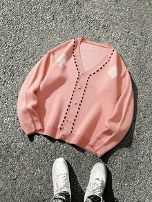 Claim Dot Cárdigans para Hombre - Rosa - Ver 2