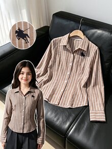 SHEIN 青少年（女）襯衫 - 彩色 - 查看 3