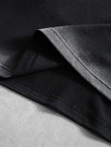 PAVTROS Men's Casual Washed T-Shirt, Autumn - Black - View 7