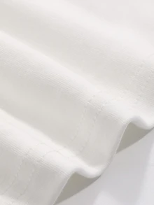 DAZY Damen einfarbiges Rundhals Lässig vielseitig Alltags-Ausgang Langarm T-Shirt Herbst - Weiss - Übersicht 9