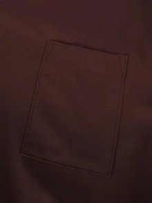 TaskEZ Soft & Comfortable V-Neck Multi-Pocket Short Sleeve Set - Coffee Brown - View 4