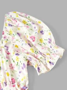 SHEIN MOD 女款夏季休閒碎花中長洋裝 - 彩色 - 查看 5