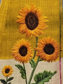 EMERY ROSE Plus Size Simple Boho Casual Elegant Versatile Sunflower Print Sleeveless Dress For Women Vacation Soft Yellow Summer - Multicolor - View 4