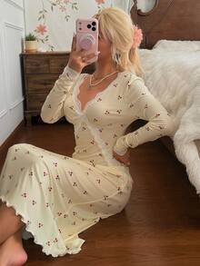 CottageSlumber Women Sleep Dresses - Yellow - View 8