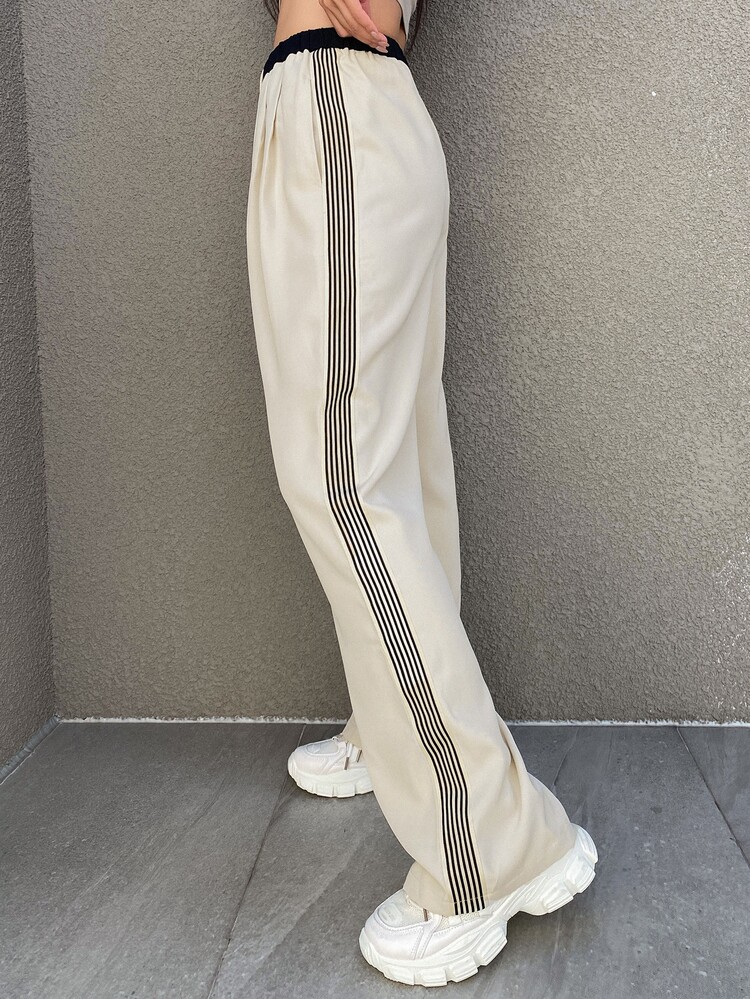 Dazy Star Drawstring Waist Slant Pocket Pants,Women Joggers - Apricot - View 6