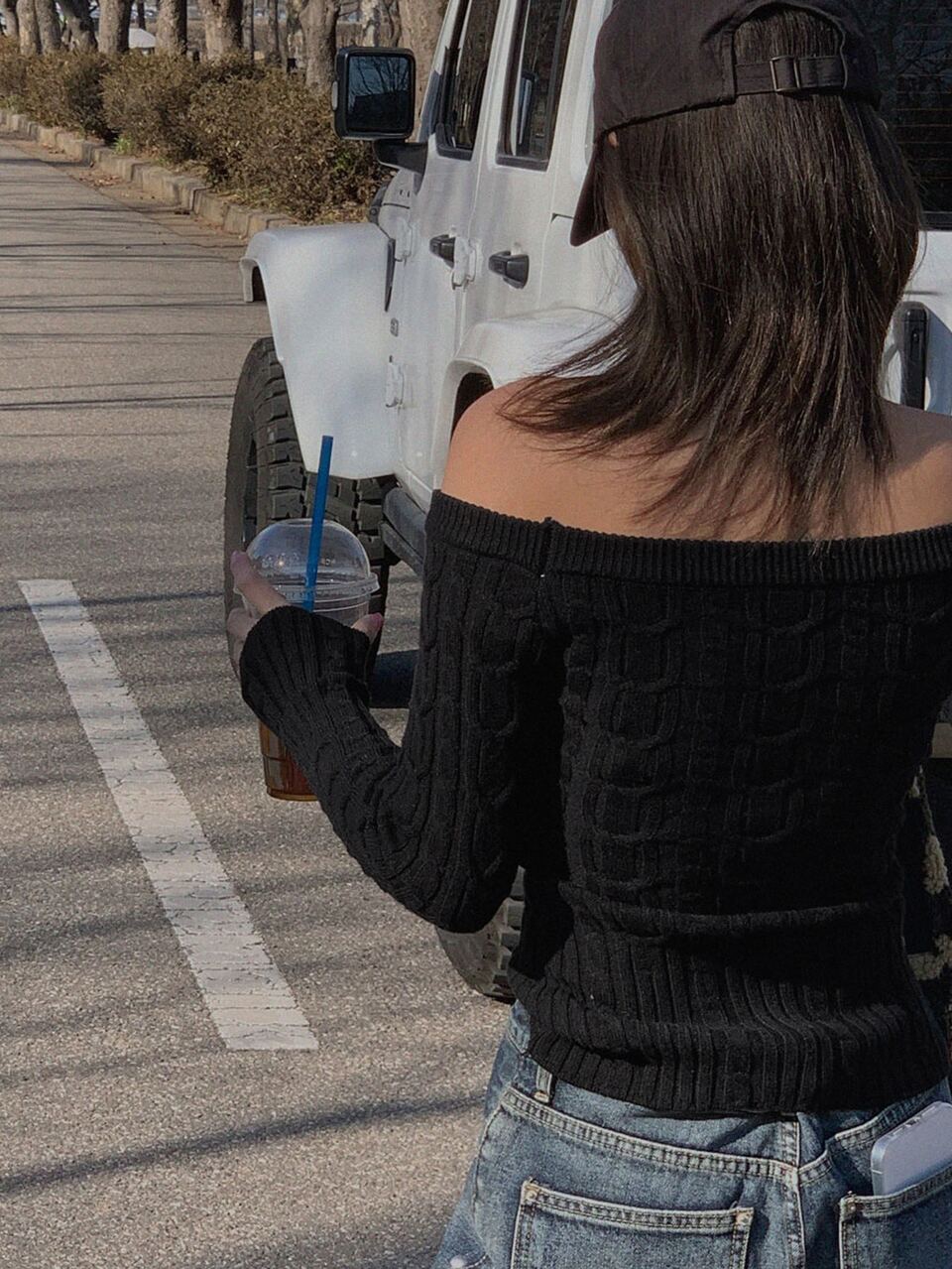 Women's Off-The-Shoulder Fitted Long Sleeve Cropped Casual Vacation Elegant Sexy Spring Autumn Knit Sweater