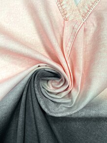 EMERY ROSE Nueva llegada Parte superior de mujer de ajuste regular con efecto de degradado de estampado de denim - Rosa - Ver 6