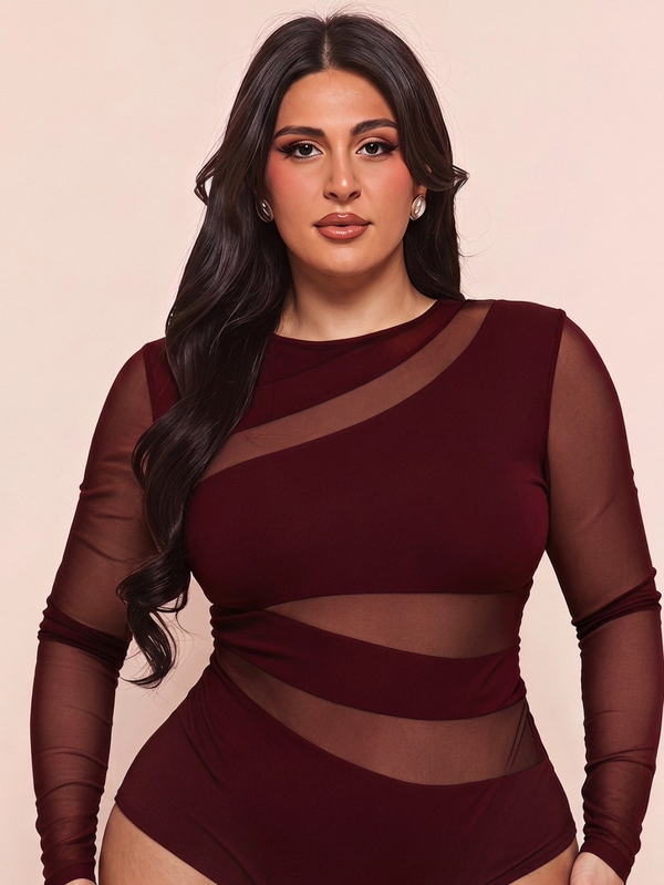 SHEIN BAE Plus Size Bodysuits