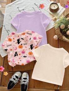 3PCS Baby Girls Tops - Multicolor - View 2