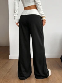 Coolane Damen 95% Baumwolle Jogginghose 2 Pack (Schwarz & Grau), Y2K, süß, Zuhause, Retro, Soft Girl, Sport, Yoga - Verschiedenfarbig - Übersicht 9