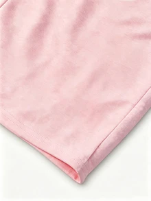 SHEIN 休閒端莊運動休閒風多功能寬鬆寬腿女款運動長褲 運動居家褲 腮紅粉色 夏季 - 粉色 - 查看 6