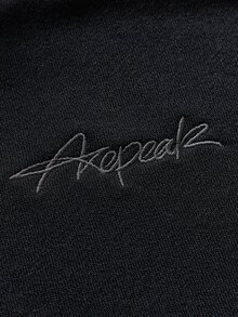 AXEPEAK 男士長袖寬鬆套頭運動衫 - 黑色 - 查看 4