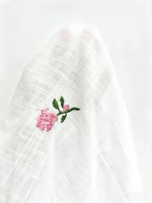INAWLY Women's Fashion Casual Romantic Embroidered Floral Long Sleeve Button-Up Shirt Fall Cloth For Women - White - View 5