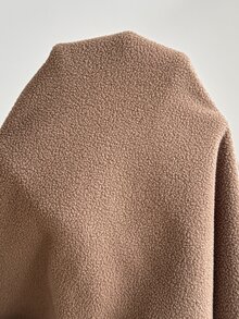 SHEIN Maternity Captain Sleeve Zip-Up Hooded 3-In-1 Jacket Fall Fall/Winter Casual - Khaki - View 7