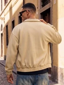 HIMLAND Men's Autumn Casual Versatile Solid Color Jacket - Multicolor - View 3