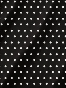 EMERY ROSE Plus Size Summer Casual Polka Dot Print Shirt - Multicolor - View 3