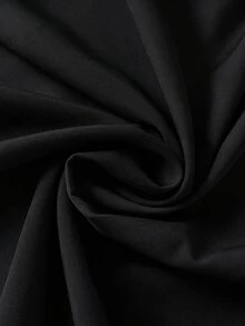 GlowEve CURVE Plus Size Women's Elegant Fashion Daily Commute Solid Color Waist-Cinching A-Line Dress, Cowl Neck Sleeveless - Black - View 6