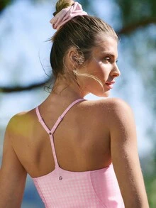 GLOWMODE FeatherFit™-Air Elevate A-Line Built-In Peekaboo Short Pocket Mini Slip Dress Low Impact Daily Summer Quick Dry Moisture Wicking - Multicolor - View 6