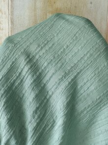 SHEIN EZwear 女款薄荷綠針織家居鈕扣半開襟襯衫 - 薄荷綠 - 查看 10