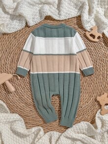 Loomiva Newborn Baby Sweater Onesies - Green - View 2