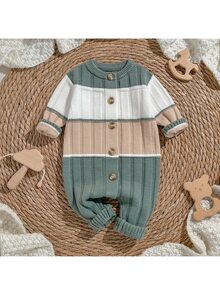Loomiva Newborn Baby Sweater Onesies - Green - View 8