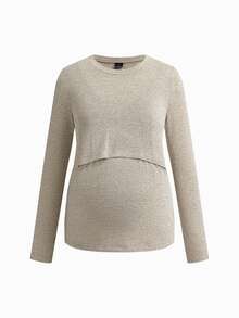 Modmama 2PCS Nursing Tops Fall - Multicolor - View 12