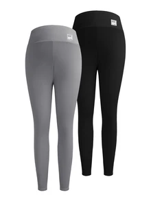 Modmama Maternity Letter Print Adjustable Waist Casual Leggings - Multicolor - View 5
