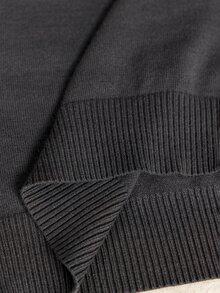 Ontre Asymmetrical Neck Ruched Sweater Night Out Date Night Gray Autumn Elegant - Grey - View 8