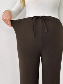 Modmama Maternity Casual Versatile Solid Color Pants Fall - Multicolor - View 5