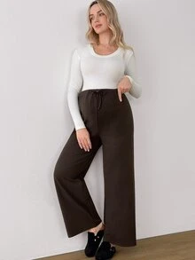 Modmama Maternity Casual Versatile Solid Color Pants Fall - Multicolor - View 6