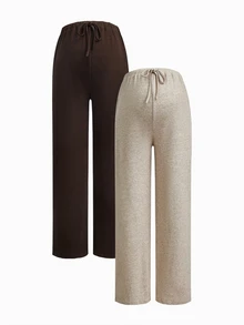 Modmama Maternity Casual Versatile Solid Color Pants Fall - Multicolor - View 10