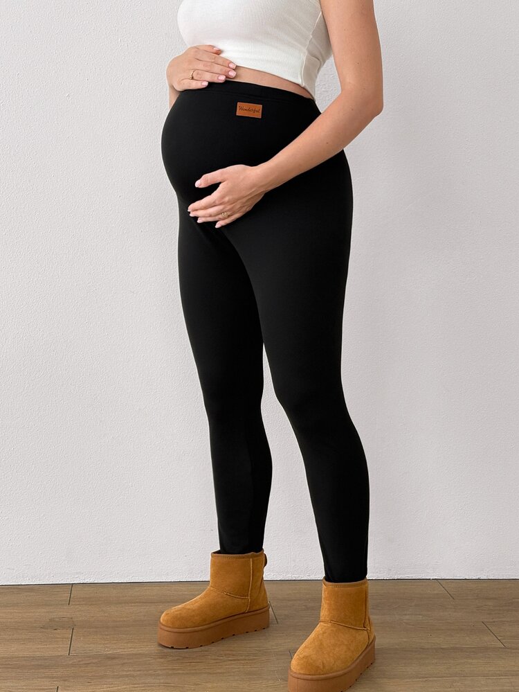 Modmama Maternity Casual Versatile High Waist Leggings - Multicolor - View 4