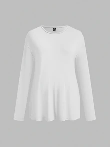 Modmama Maternity Casual Solid Color Side Slit T-Shirt For Autumn Fall - Multicolor - View 10