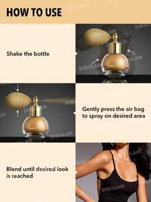 SHEGLAM Go Go Glow Highlighting Body Mist-80 Gilded Glow Brand Beauty Cosmetic Makeup For Women And Girls - Gold - View 5