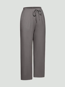 SHAPORA Women's Solid Color Home Wear Lounge Cozy Pants, Pack Of 3, Fall Winter Clothes - Multicolor - View 12