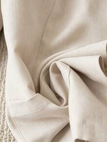 Franclia Women's Casual Fashion Lapel Pocket Lightweight Blazer Jacket - Apricot - View 5