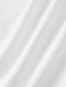 SHEIN MOD Damen-Sommerkleid in Große Größen, einfarbig, plissiert, lässig, kurz, für den Alltag - Weiss - Übersicht 4