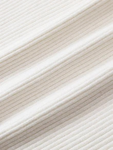 SHEIN New Fall Napoleonic Military Inspired Ribbed Knit Top Women Split V Neck Double Row Strap Button Long - White - View 7