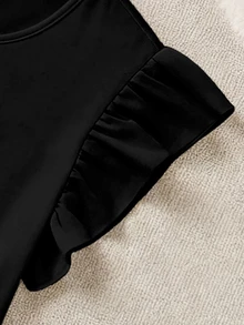 Women Sports Tees & Tanks - 黑色 - 查看 2