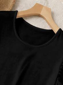 Women Sports Tees & Tanks - 黑色 - 查看 8