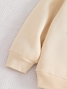 Emery Rose Kids Emery Rose Kids 女童豹紋蝴蝶結運動衫與豹紋秋季長褲2件套 - 杏色 - 查看 8