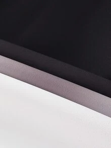 Franclia Ombre Black And White Sleeveless V-Neck Cinched Waist Maxi Dress, Suitable For Banquet Cocktail Party Night Dinner And Commute Summer Elegant - Black - View 3