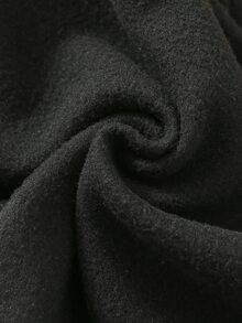 SHEIN 中性嬰兒男孩/女孩幼兒 2件組秋冬加厚抓絨內裡可愛幽靈圖案運動衫套裝，嬰兒運動服，嬰兒冬季衣物，萬聖節 - 黑色 - 查看 7